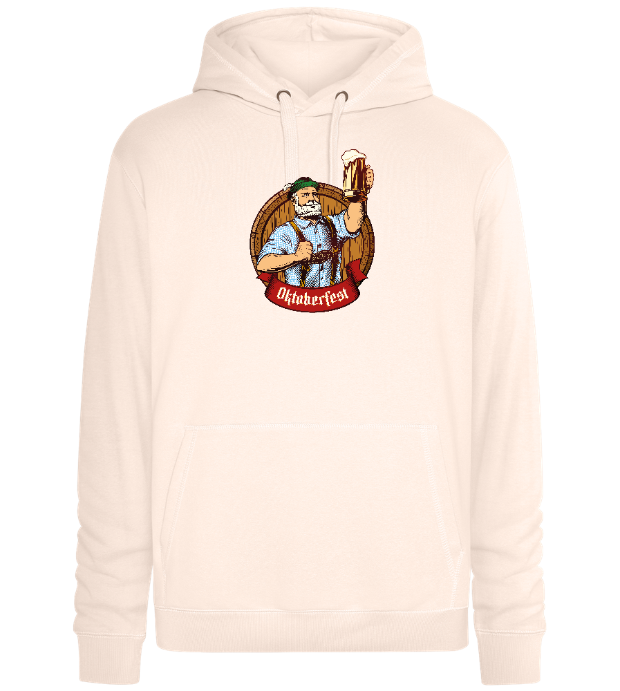 Oktoberfest Man Design - Premium unisex hoodie_LIGHT PEACH ROSE_front