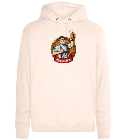 Oktoberfest Man Design - Premium unisex hoodie_LIGHT PEACH ROSE_front