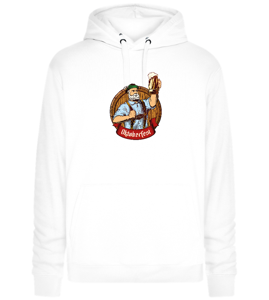 Oktoberfest Man Design - Premium unisex hoodie_WHITE_front