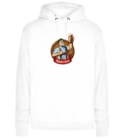 Oktoberfest Man Design - Premium unisex hoodie_WHITE_front