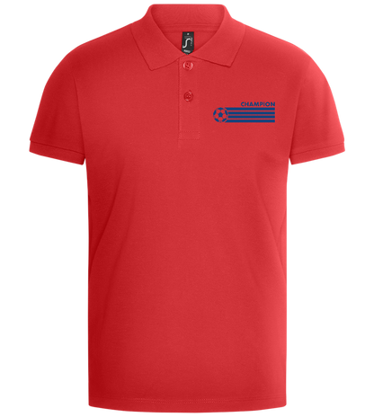 Champion Ball Design - Premium kids polo shirt_RED_front