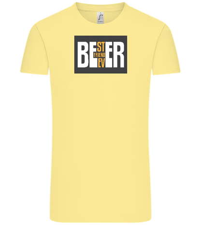 Beer Best Friend Design - Comfort Unisex T-Shirt_AMARELO CLARO_front