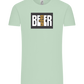 Beer Best Friend Design - Comfort Unisex T-Shirt_ICE GREEN_front