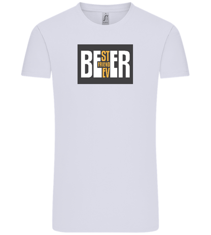 Beer Best Friend Design - Comfort Unisex T-Shirt_LILAK_front