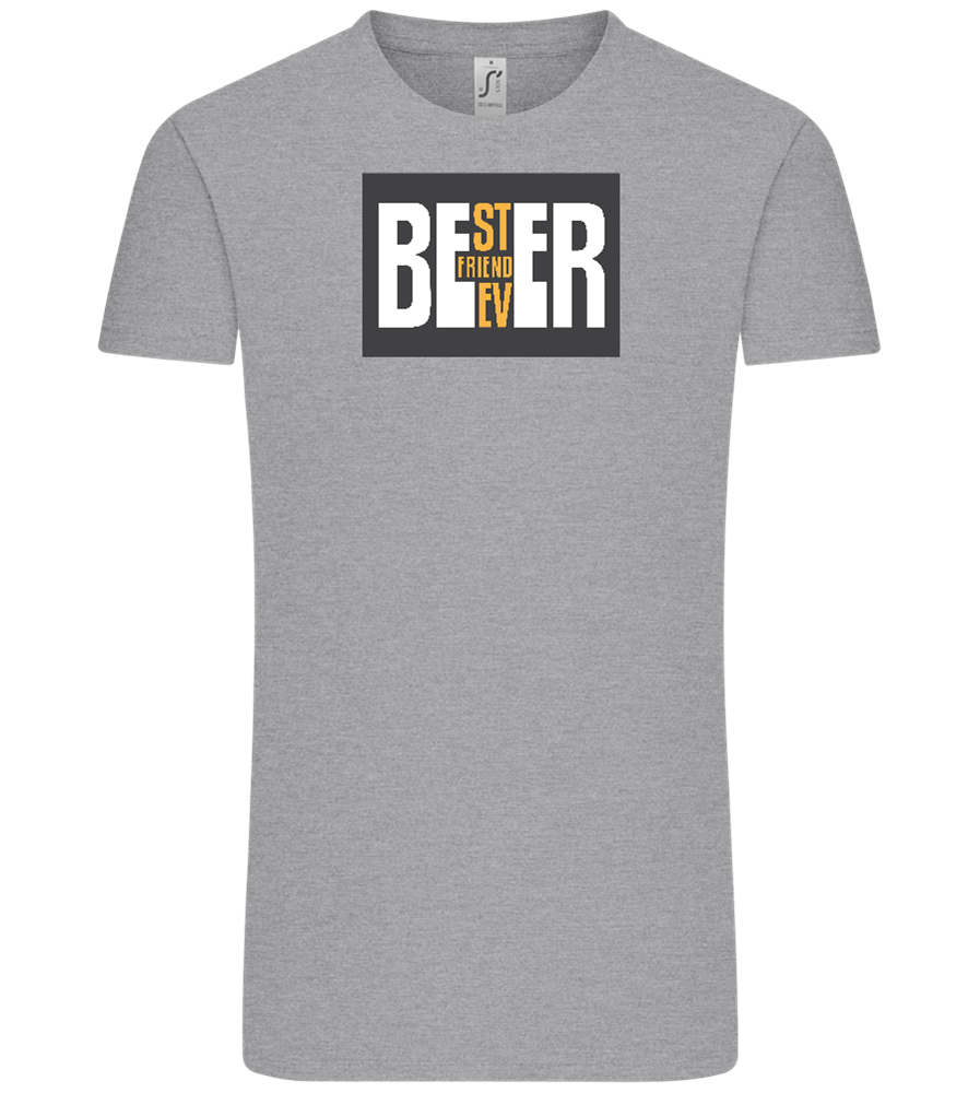 Beer Best Friend Design - Comfort Unisex T-Shirt_ORION GREY_front