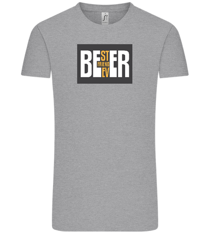 Beer Best Friend Design - Comfort Unisex T-Shirt_ORION GREY_front
