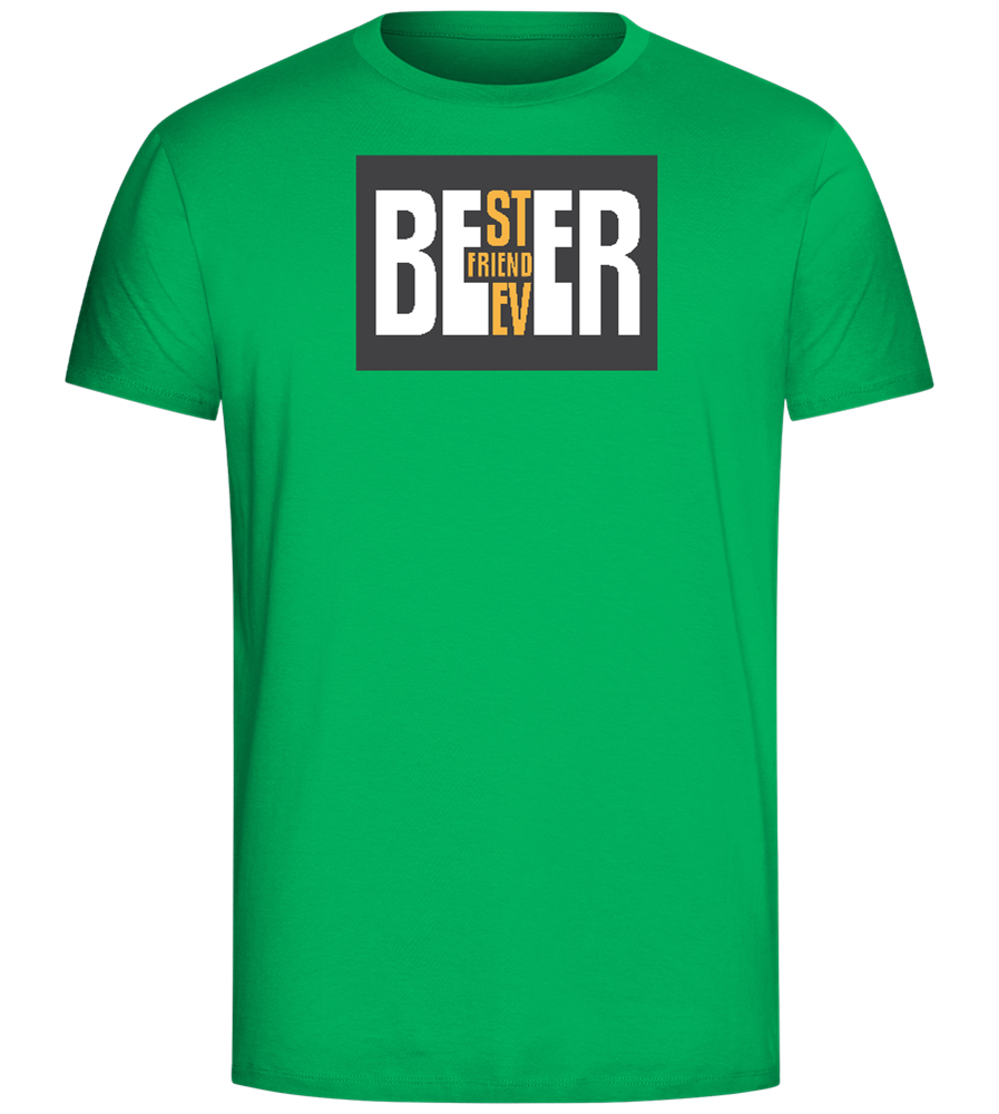 Beer Best Friend Design - Comfort Unisex T-Shirt_SPRING GREEN_front