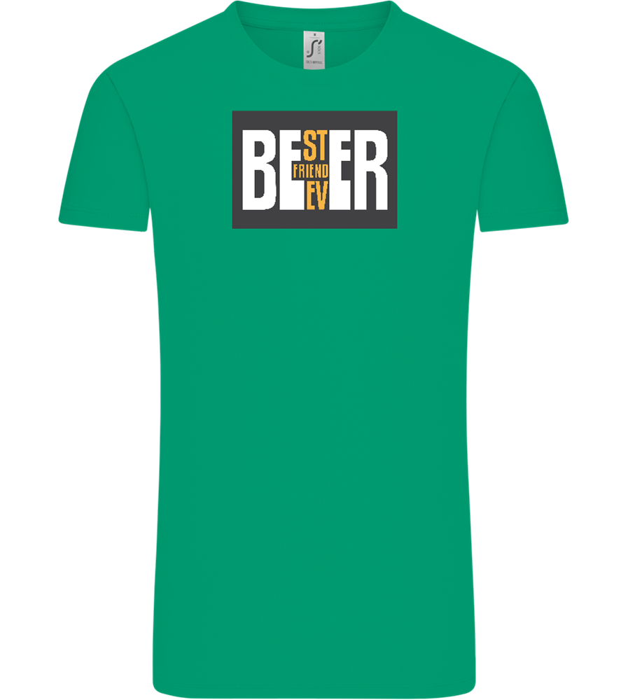 Beer Best Friend Design - Comfort Unisex T-Shirt_SPRING GREEN_front