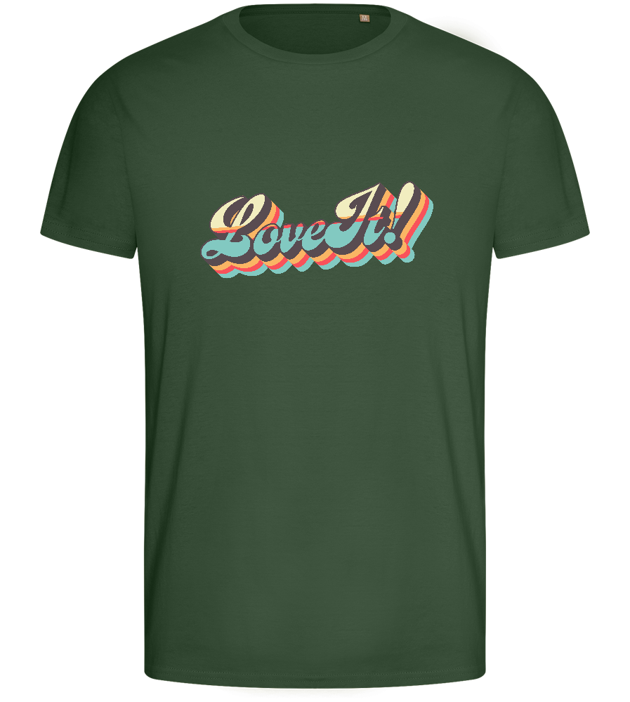 Love It! Design - Basic men's fitted t-shirt_GREEN BOTTLE_front