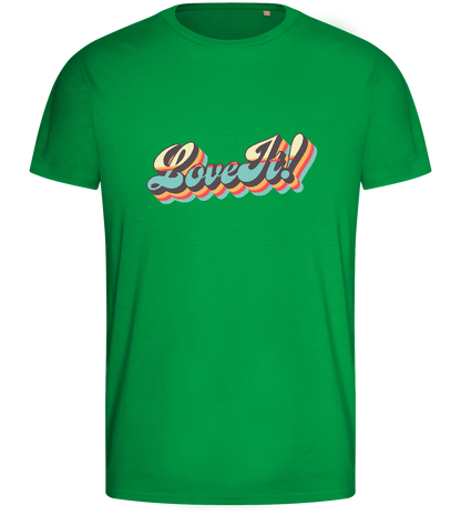 Love It! Design - Basic men's fitted t-shirt_MEADOW GREEN_front