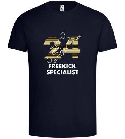 Freekick Specialist Design - Premium men's t-shirt_FRENCH NAVY_front