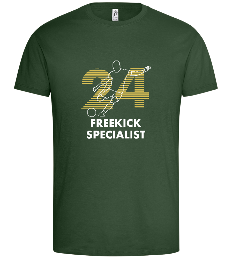 Freekick Specialist Design - Premium men's t-shirt_GREEN BOTTLE_front