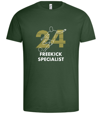 Freekick Specialist Design - Premium men's t-shirt_GREEN BOTTLE_front