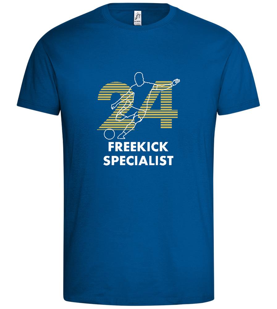 Freekick Specialist Design - Premium men's t-shirt_ROYAL_front