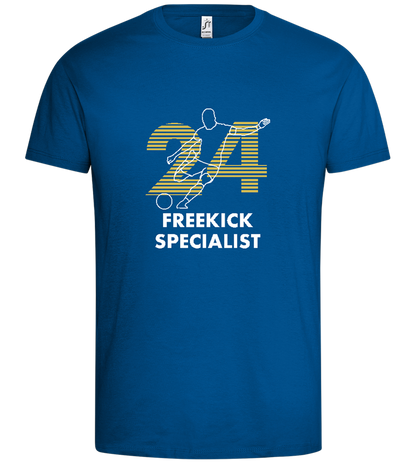 Freekick Specialist Design - Premium men's t-shirt_ROYAL_front