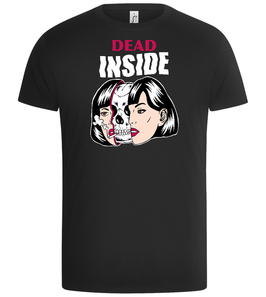 Dead Inside Design - Basic Unisex T-Shirt_DEEP BLACK_front