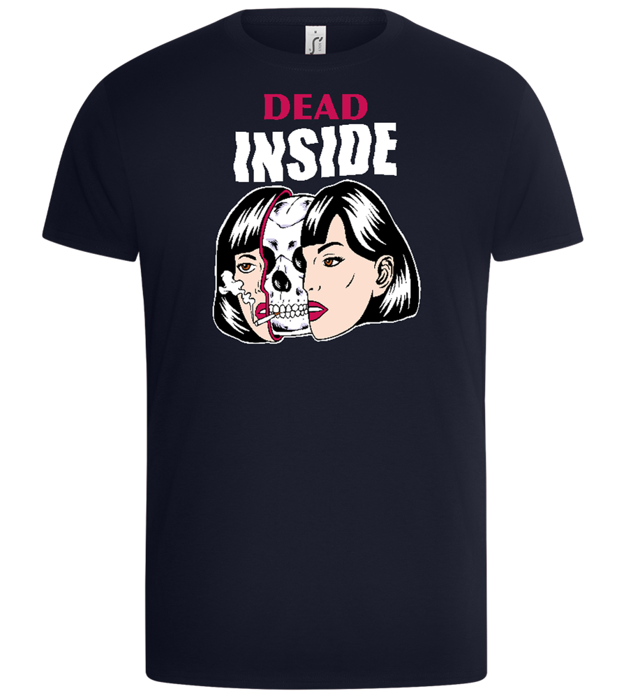 Dead Inside Design - Basic Unisex T-Shirt_FRENCH NAVY_front