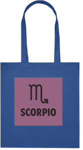 Zodiac Scorpio Design - Premium colored organic cotton tote bag