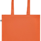 Zodiac Scorpio Design - Premium colored organic cotton tote bag_ORANGE_back