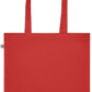 Zodiac Scorpio Design - Premium colored organic cotton tote bag_RED_back