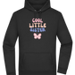 Cool Little Sister Butterfly Design - Premium Essential Unisex Hoodie_BLACK_front