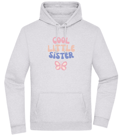 Cool Little Sister Butterfly Design - Premium Essential Unisex Hoodie_ORION GREY II_front