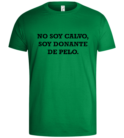 No Soy Calvo Design - Basic men's t-shirt_MEADOW GREEN_front