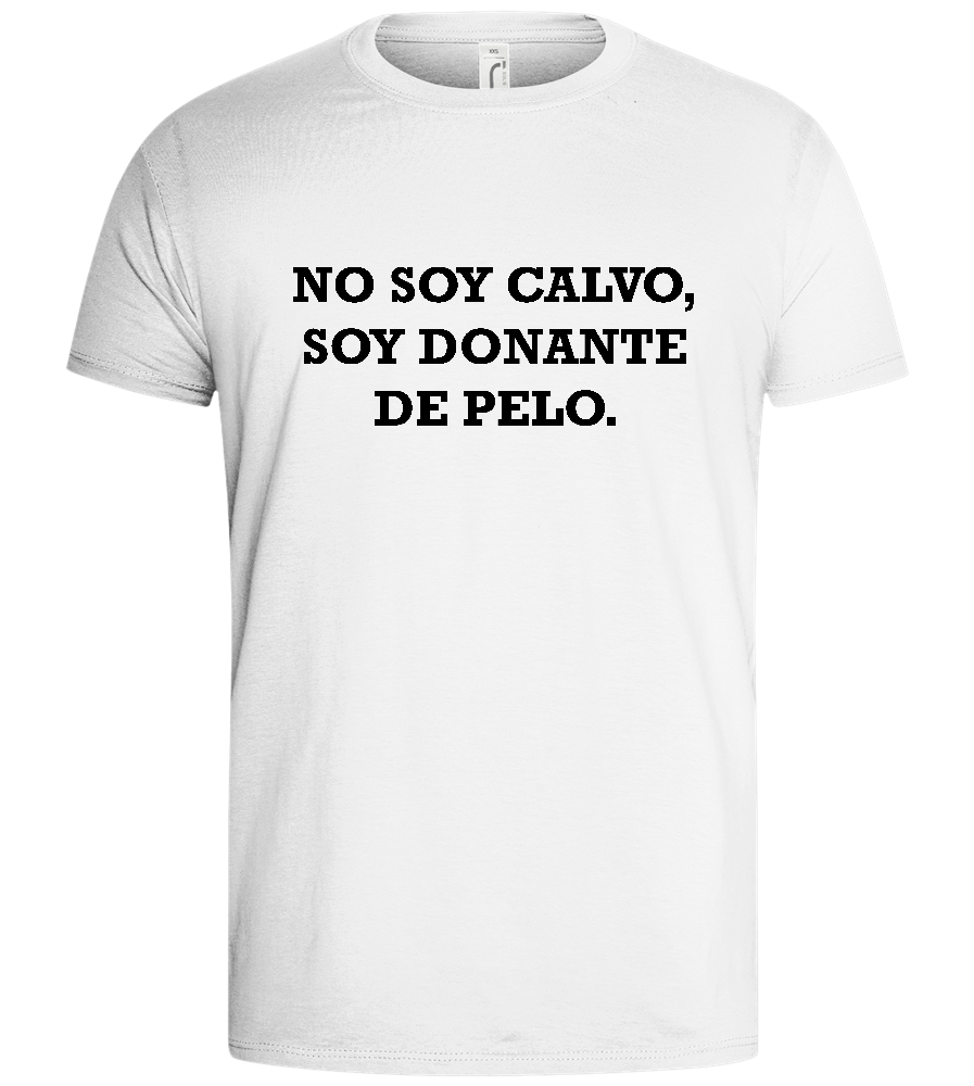 No Soy Calvo Design - Basic men's t-shirt_WHITE_front