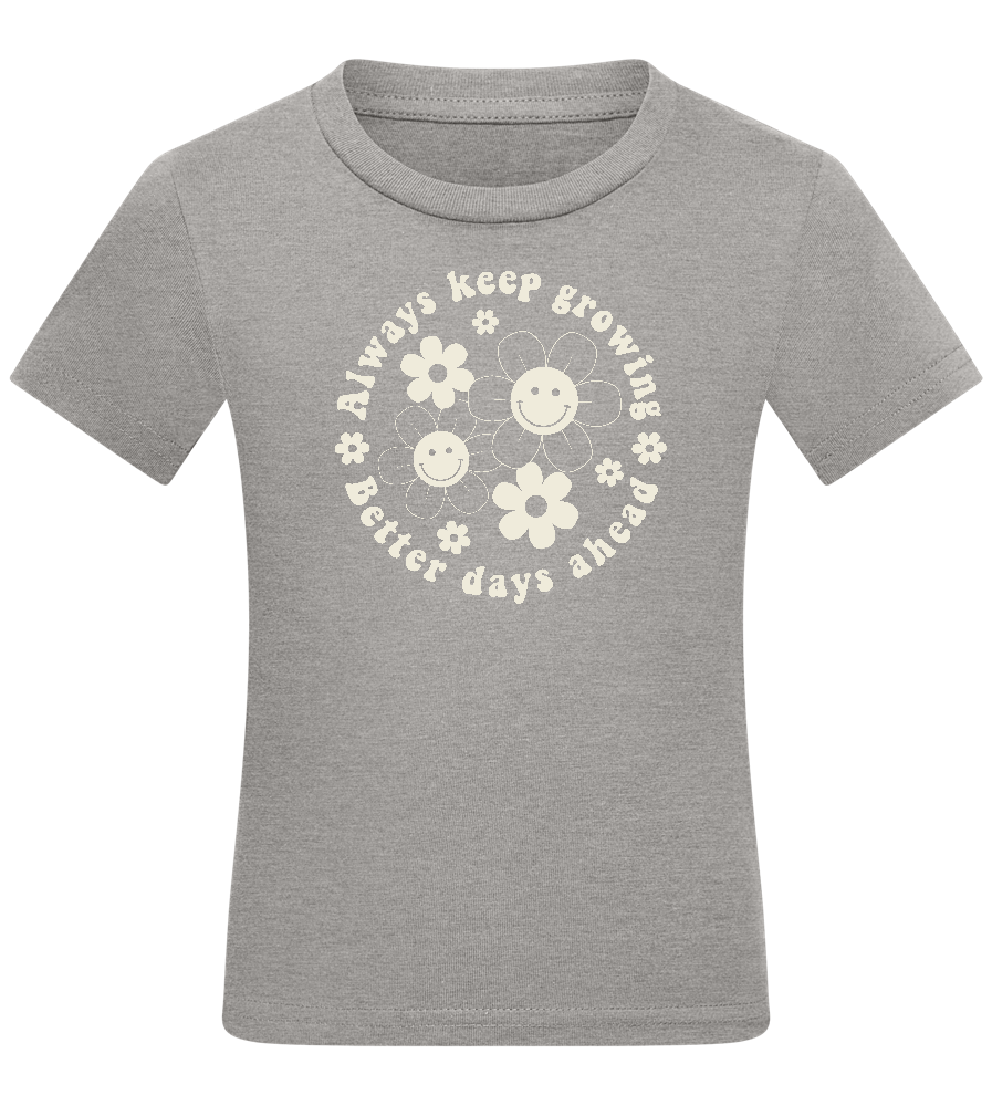Keep Growing Design - Comfort kids fitted t-shirt_ORION GREY_front
