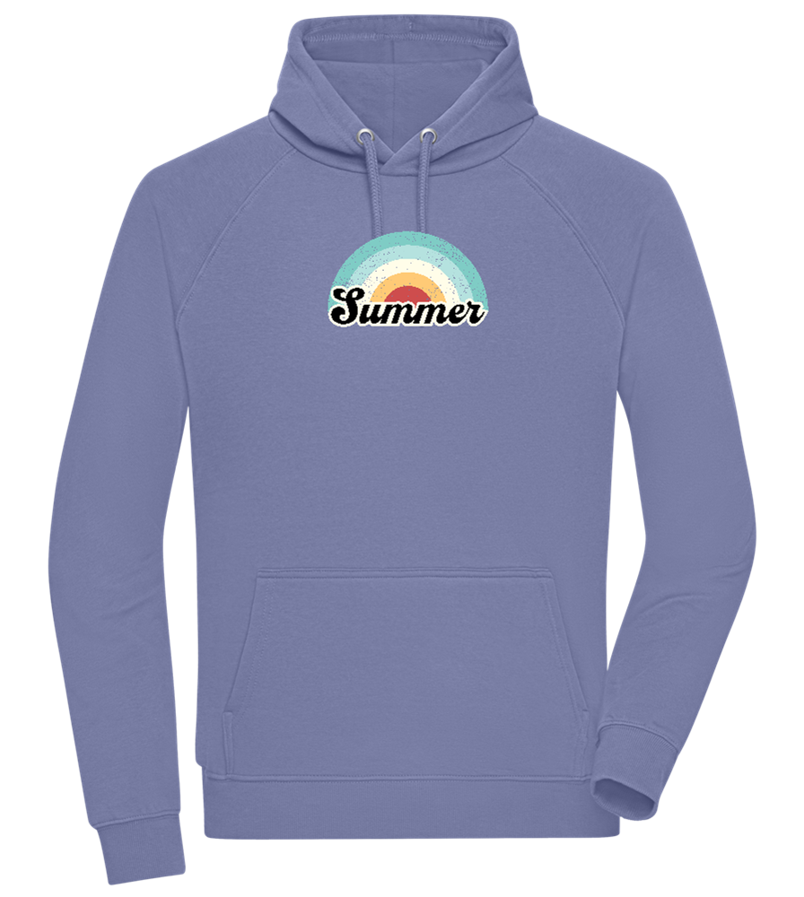 Summer Rainbow Design - Comfort unisex hoodie_BLUE_front