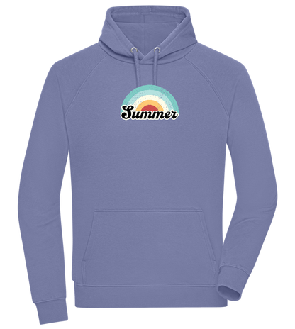 Summer Rainbow Design - Comfort unisex hoodie_BLUE_front