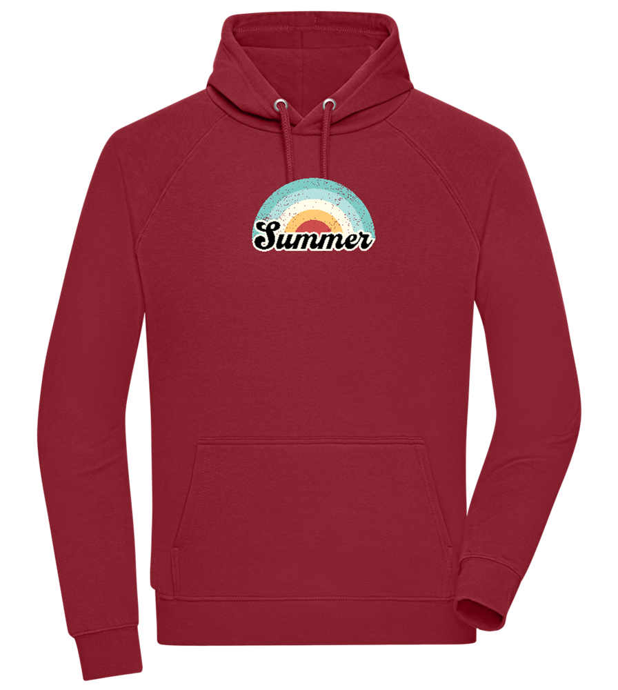 Summer Rainbow Design - Comfort unisex hoodie_BORDEAUX_front