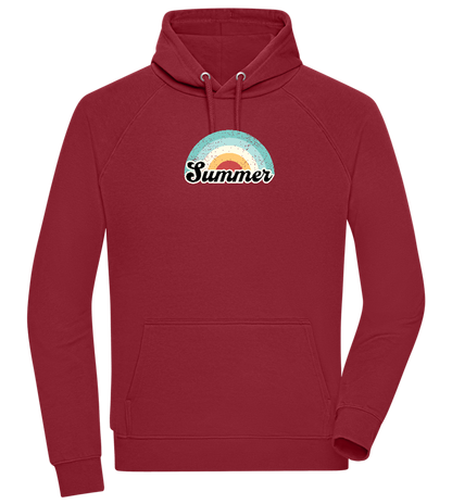 Summer Rainbow Design - Comfort unisex hoodie_BORDEAUX_front