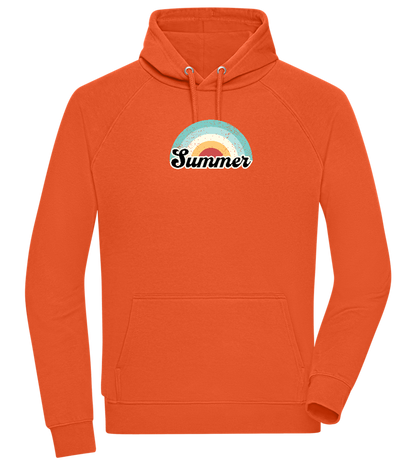 Summer Rainbow Design - Comfort unisex hoodie_BURNT ORANGE_front