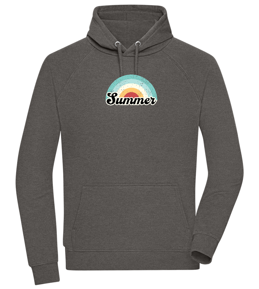 Summer Rainbow Design - Comfort unisex hoodie_CHARCOAL CHIN_front