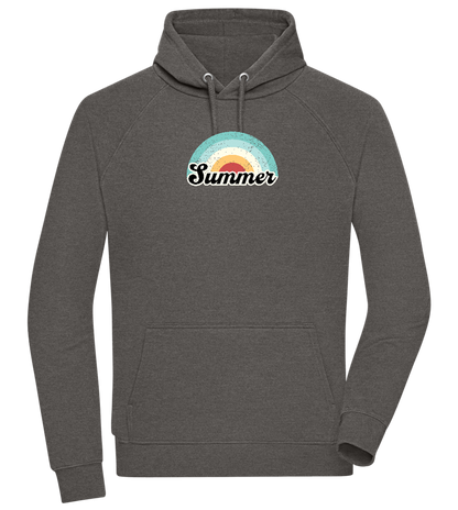 Summer Rainbow Design - Comfort unisex hoodie_CHARCOAL CHIN_front