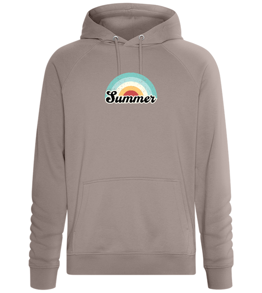 Summer Rainbow Design - Comfort unisex hoodie_CHARCOAL CHIN_front