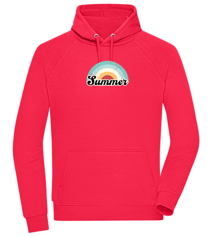 Summer Rainbow Design - Comfort unisex hoodie_RED_front