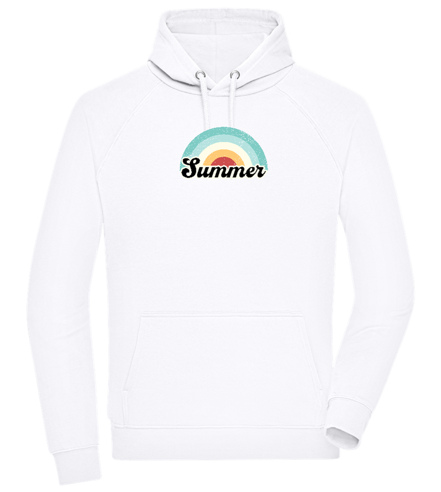 Summer Rainbow Design - Comfort unisex hoodie_WHITE_front