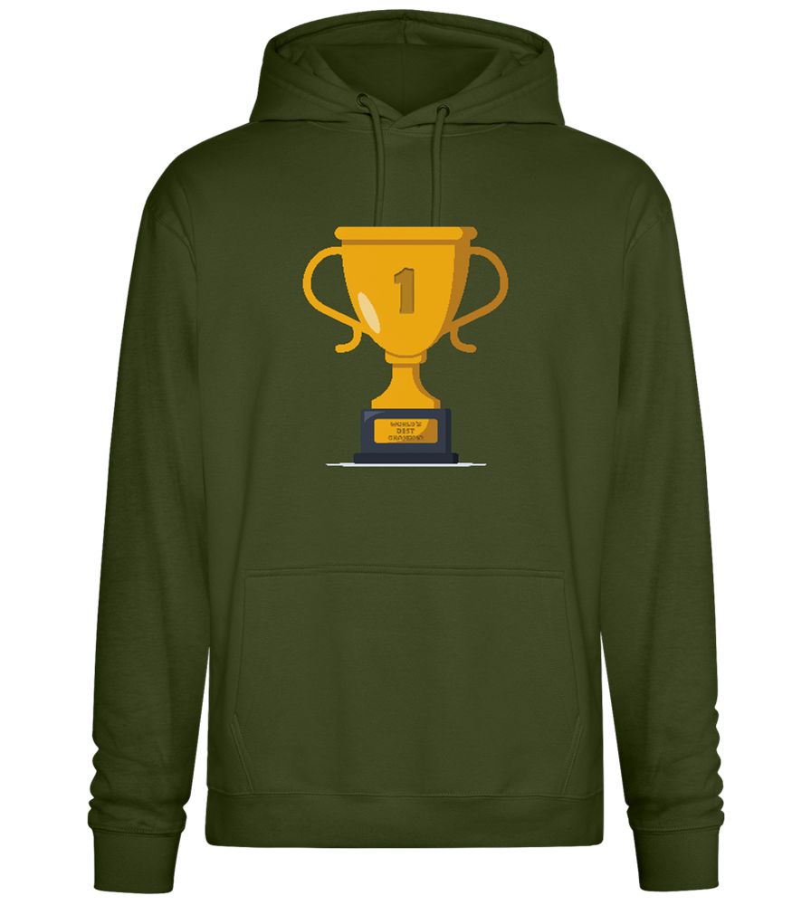 #1 Grandma Design - Premium Essential Unisex Hoodie_ARMY_front