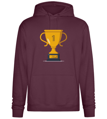 #1 Grandma Design - Premium Essential Unisex Hoodie_BORDEAUX_front