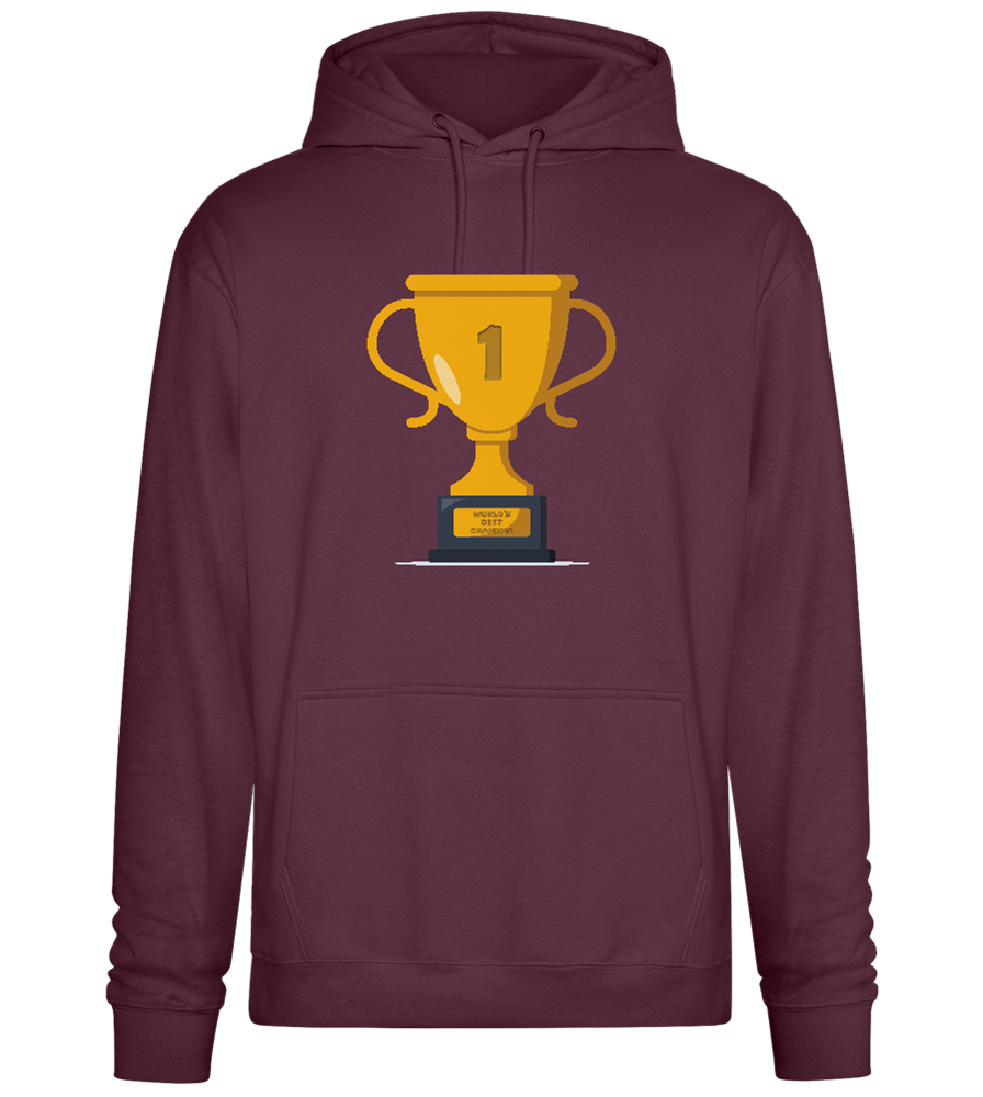 #1 Grandma Design - Premium Essential Unisex Hoodie_BORDEAUX_front