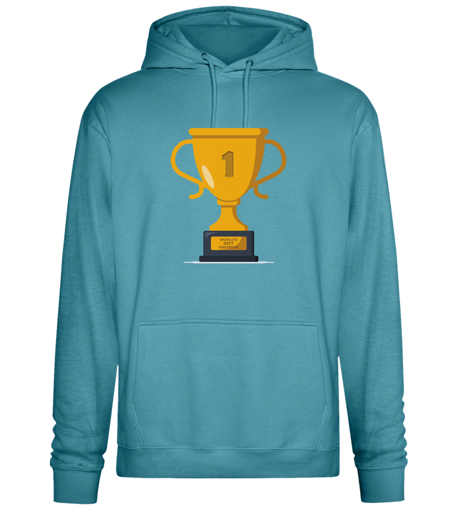 #1 Grandma Design - Premium Essential Unisex Hoodie_POOL BLUE_front