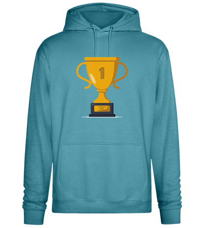 #1 Grandma Design - Premium Essential Unisex Hoodie_POOL BLUE_front