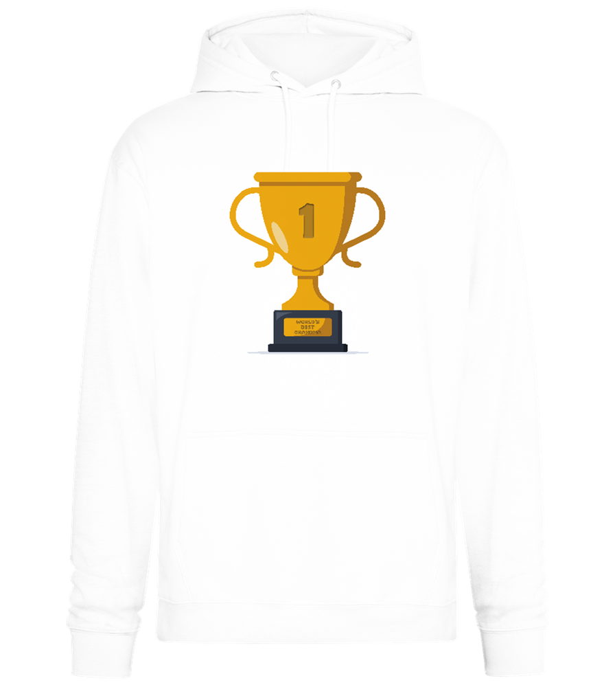 #1 Grandma Design - Premium Essential Unisex Hoodie_WHITE_front