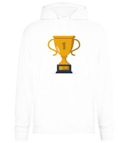 #1 Grandma Design - Premium Essential Unisex Hoodie_WHITE_front