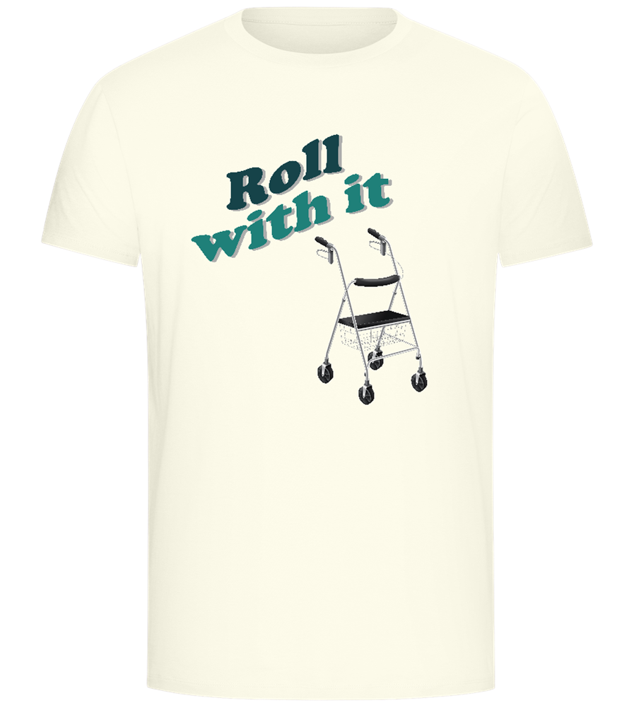 Roll With It Design - Comfort Unisex T-Shirt_ECRU_front