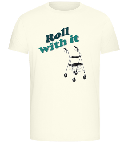 Roll With It Design - Comfort Unisex T-Shirt_ECRU_front