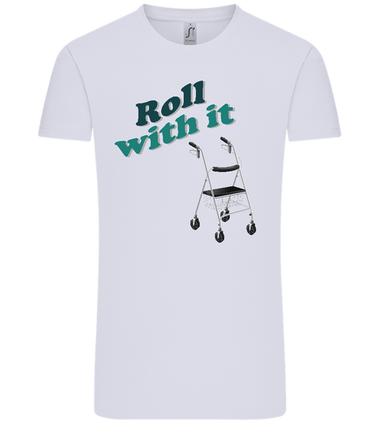 Roll With It Design - Comfort Unisex T-Shirt_LILAK_front