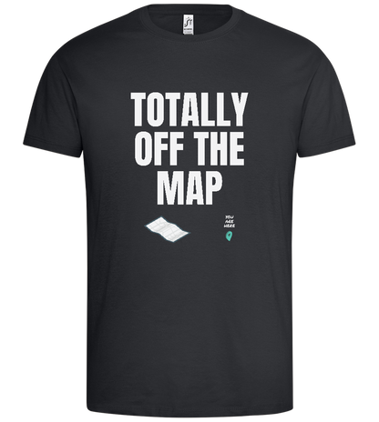 Off the Map Design - Premium men's t-shirt_DARK GRAY_front